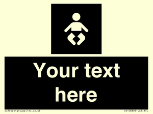 Custom information: black panel baby change